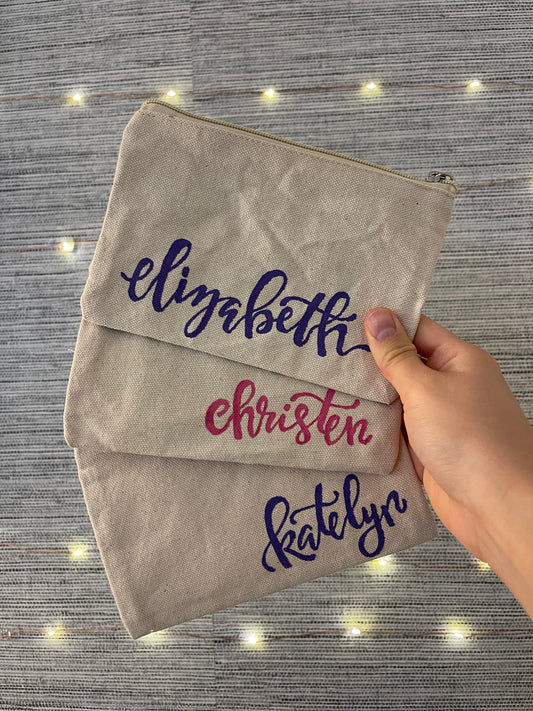 Bright Blues | large zip bag
