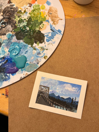 custom travel keepsake mini painting