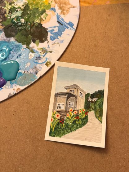 custom travel keepsake mini painting