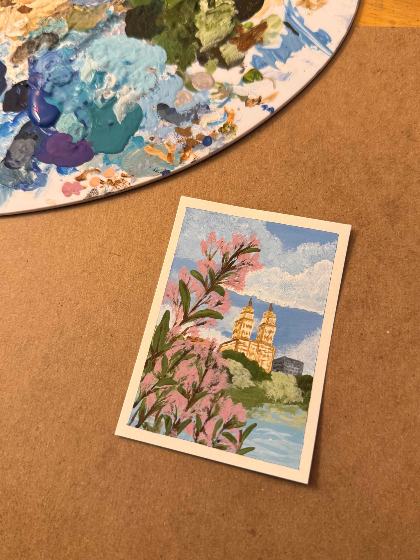 custom travel keepsake mini painting