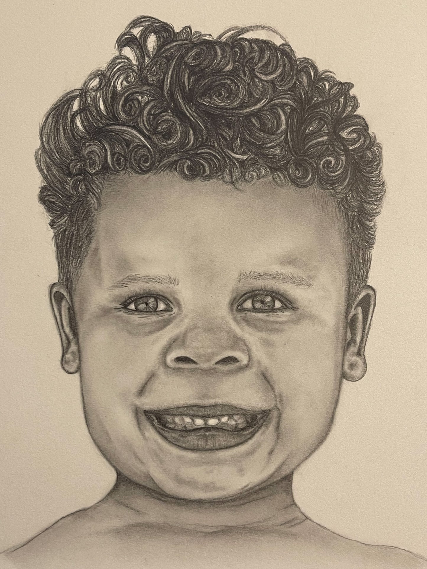 custom hand drawn pencil portrait | single person
