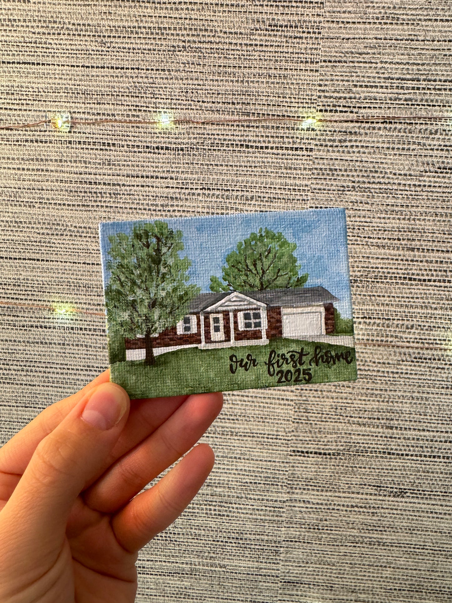 miniature house painting